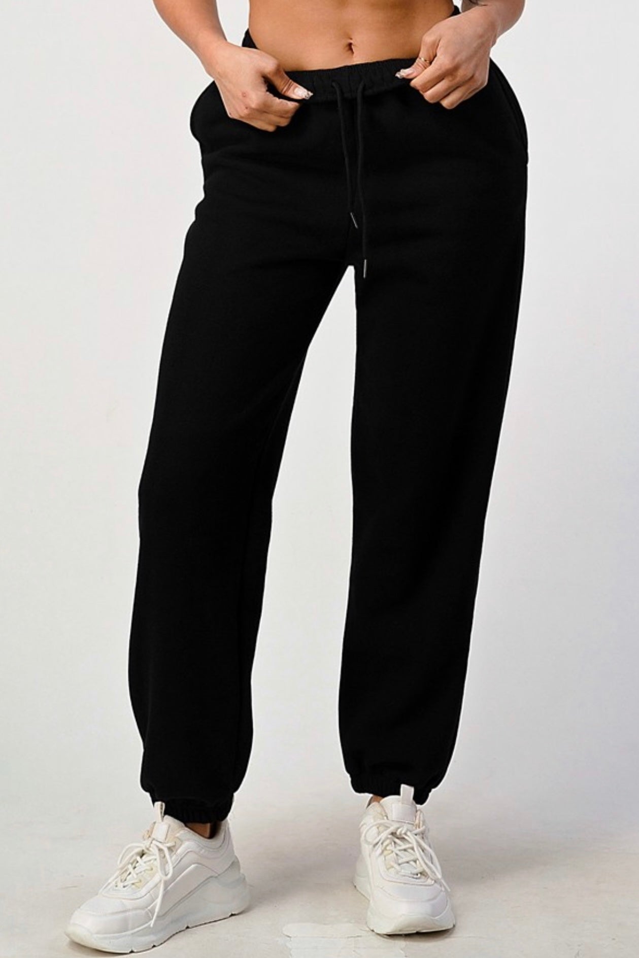 Let's Just Be Oversized Sweats | Black