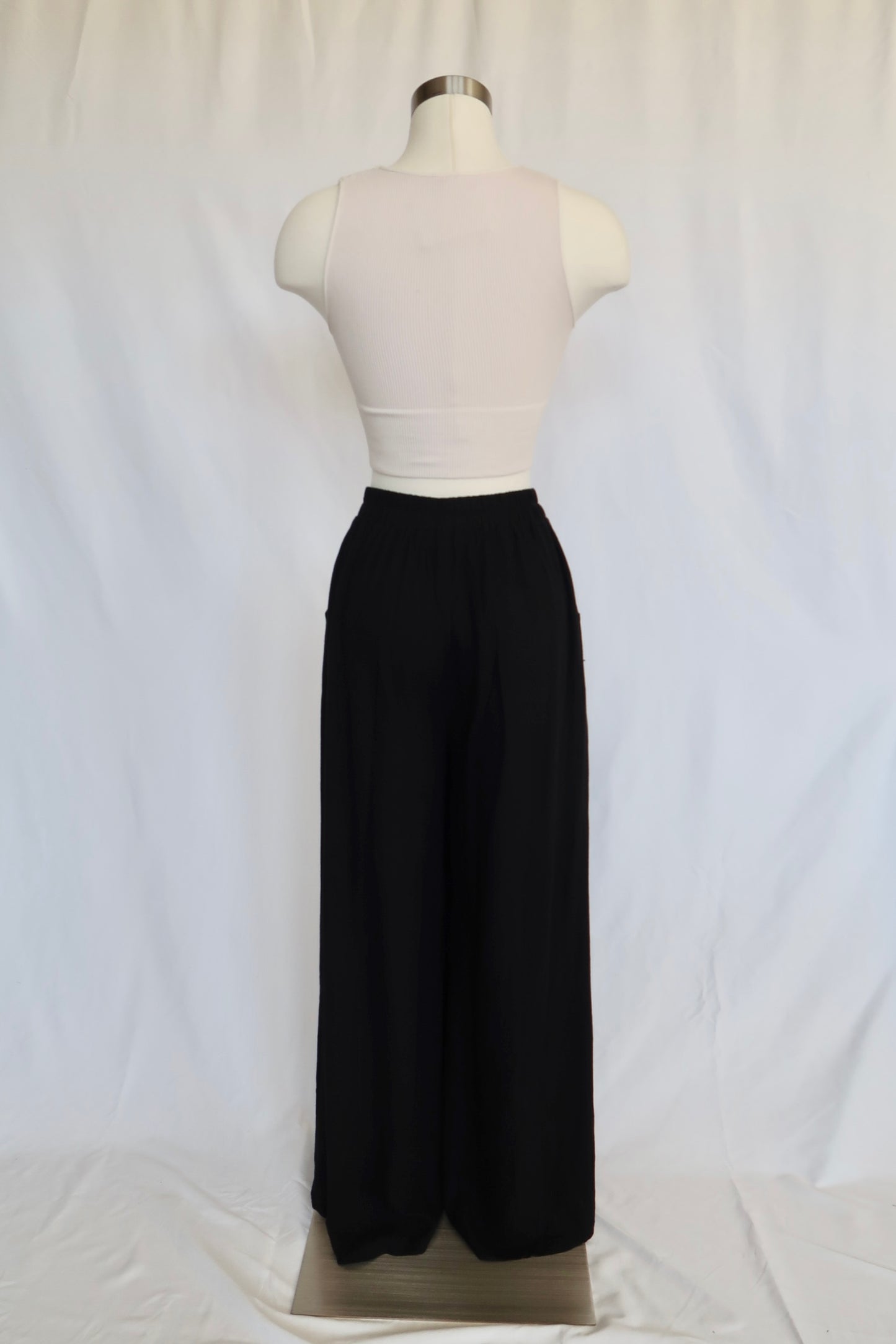 Lucy Wide Leg Pants | Black