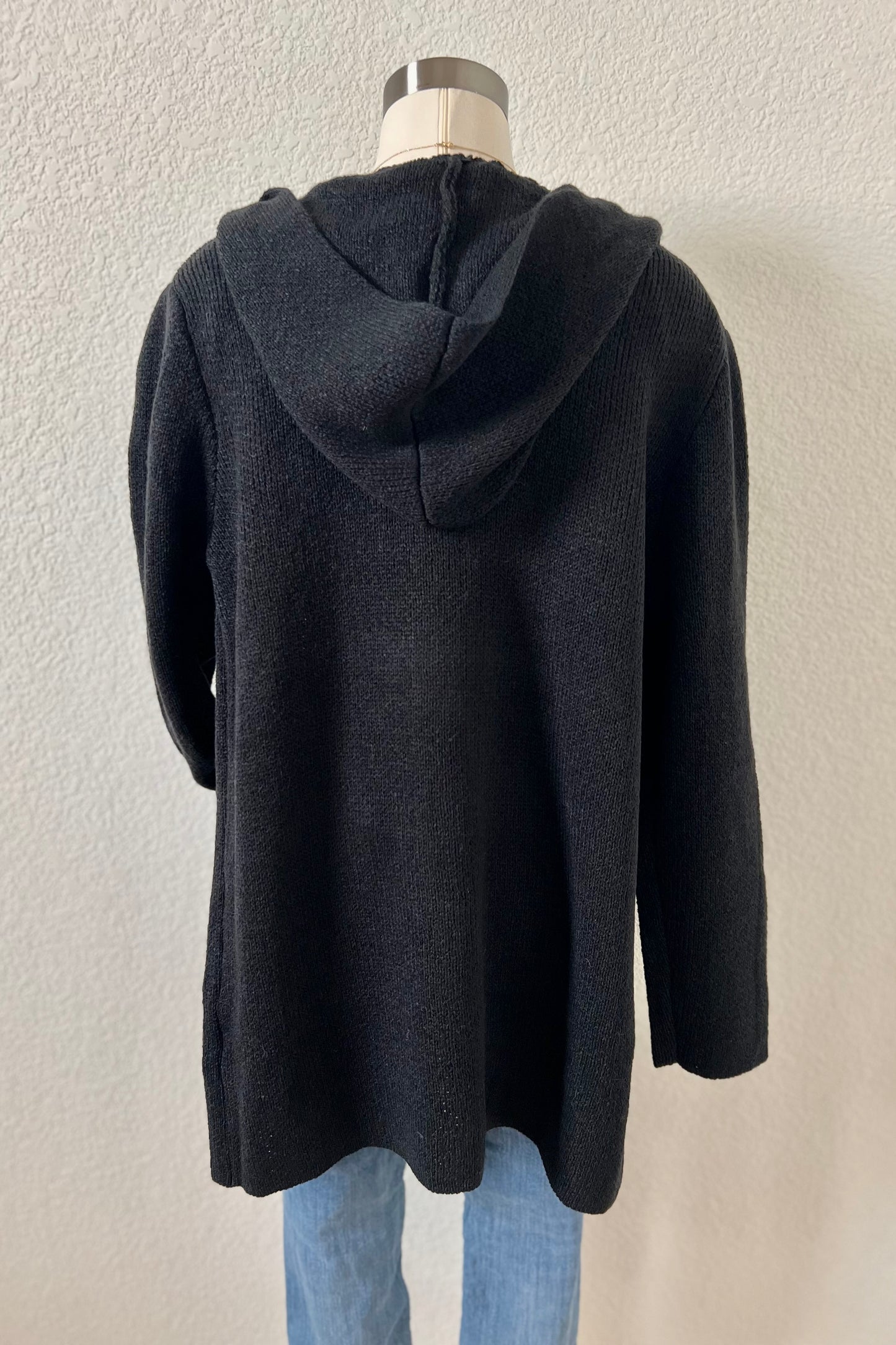 Erin Hooded Cardigan | Black