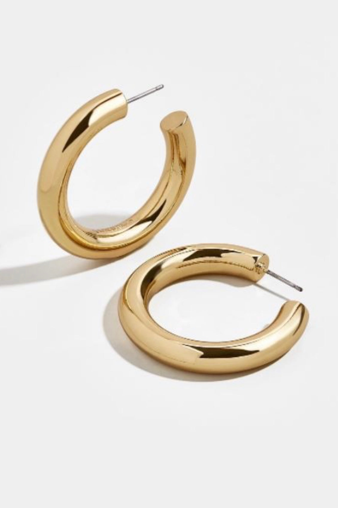 Chunky Hoop Earrings | Gold