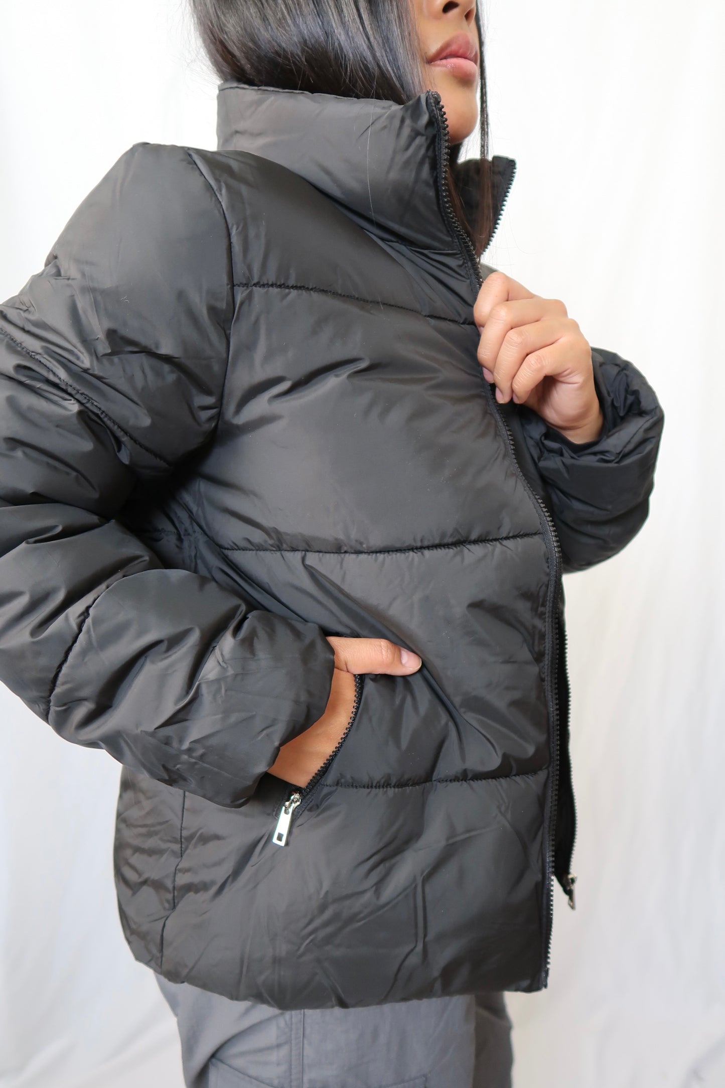 Semi Puffer Jacket | Black